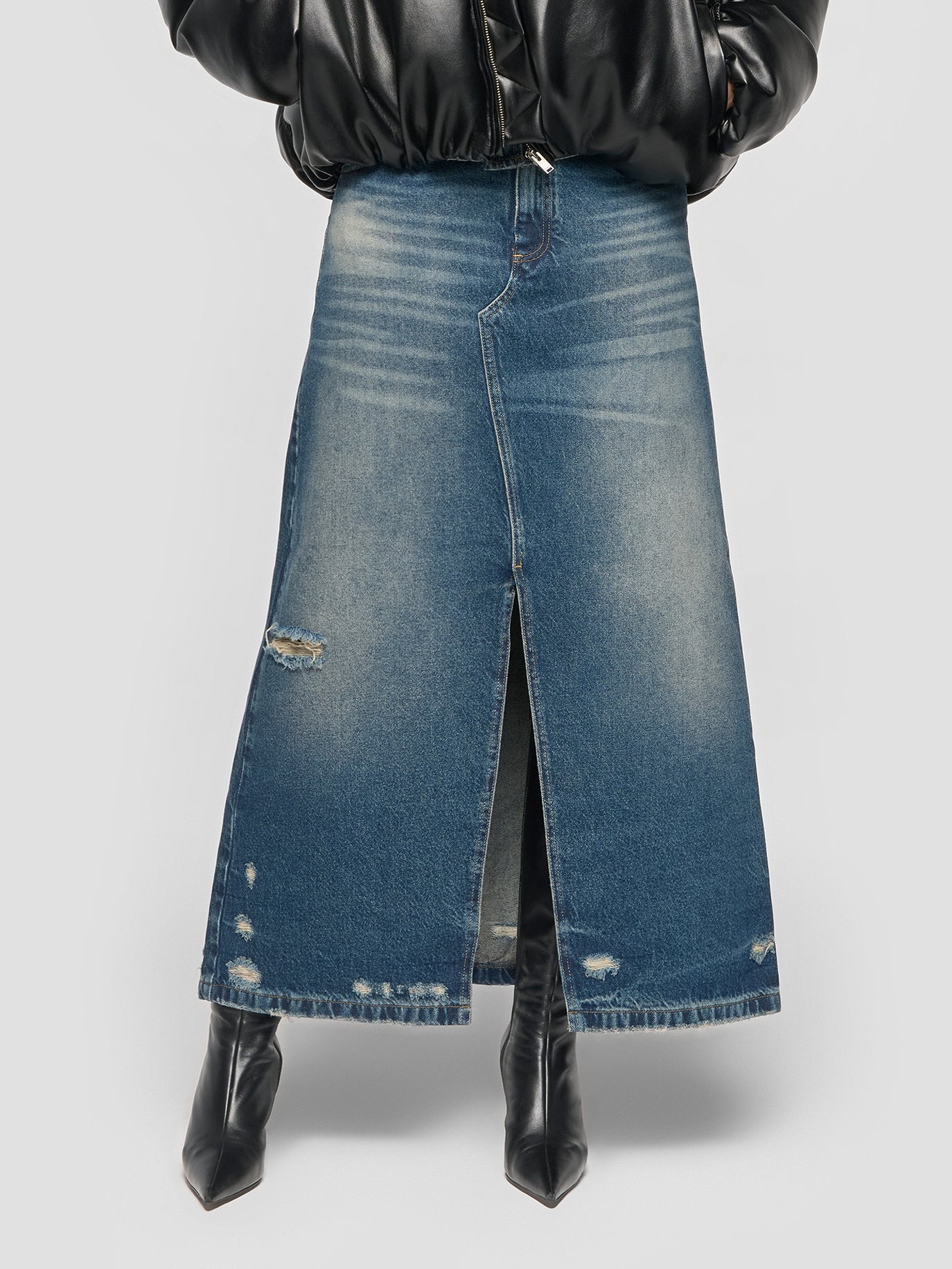 Pacific Wash Denim Skirt