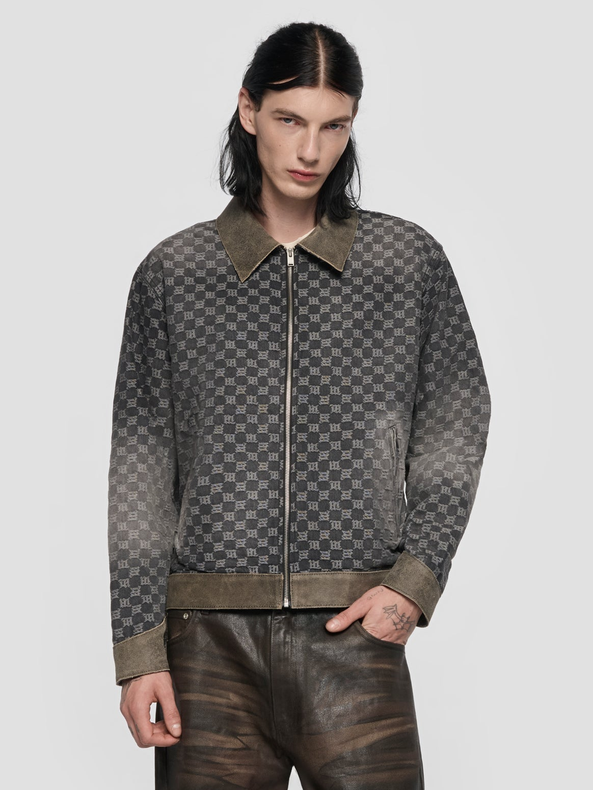 Denim Monogram Work Jacket