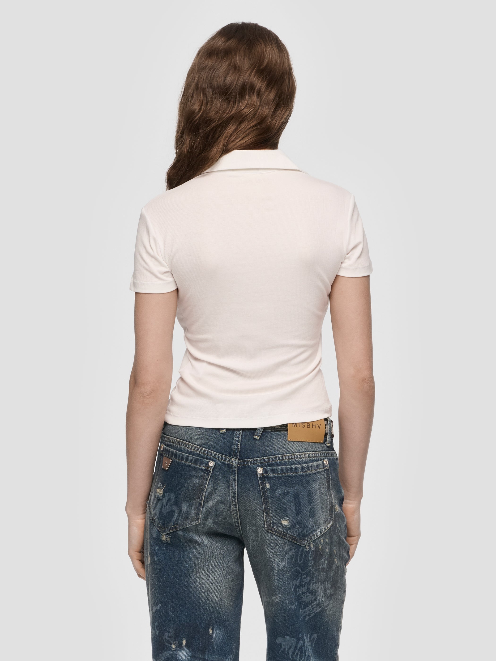 Crest Polo Top