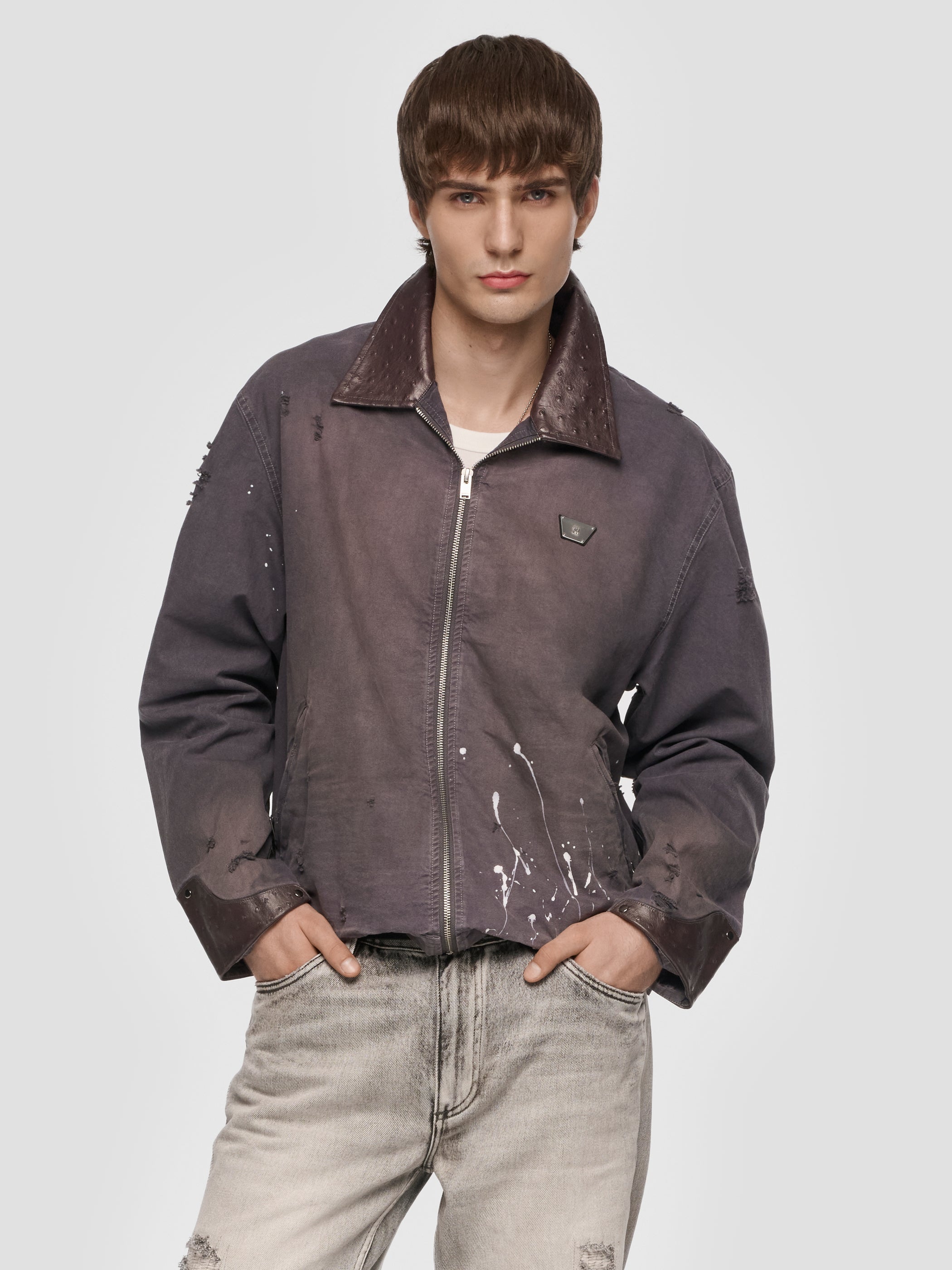 1997 Paint Splatter Canvas Work Jacket Unisex