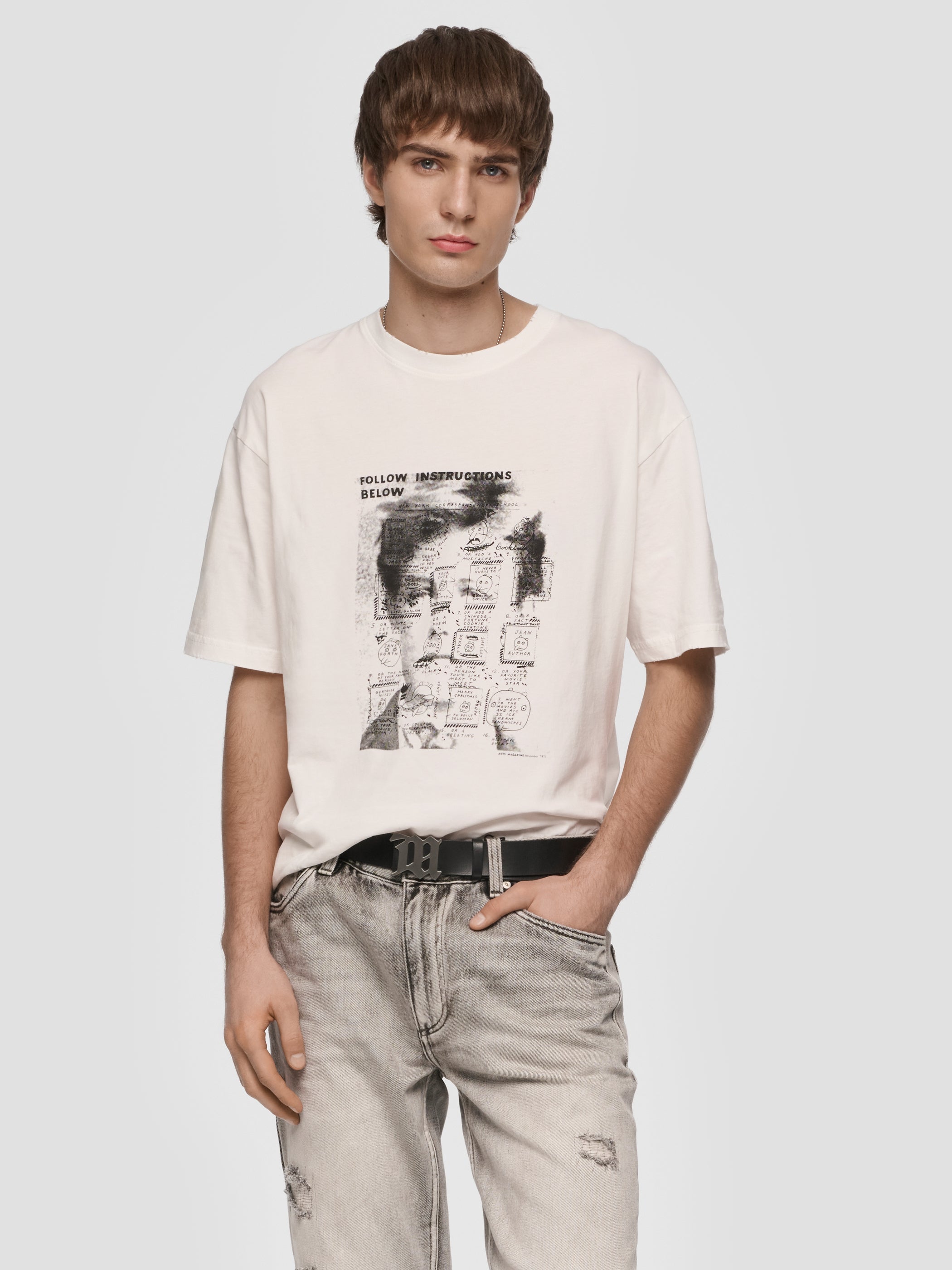 Ray Johnson Rimbaud Template Tshirt Unisex