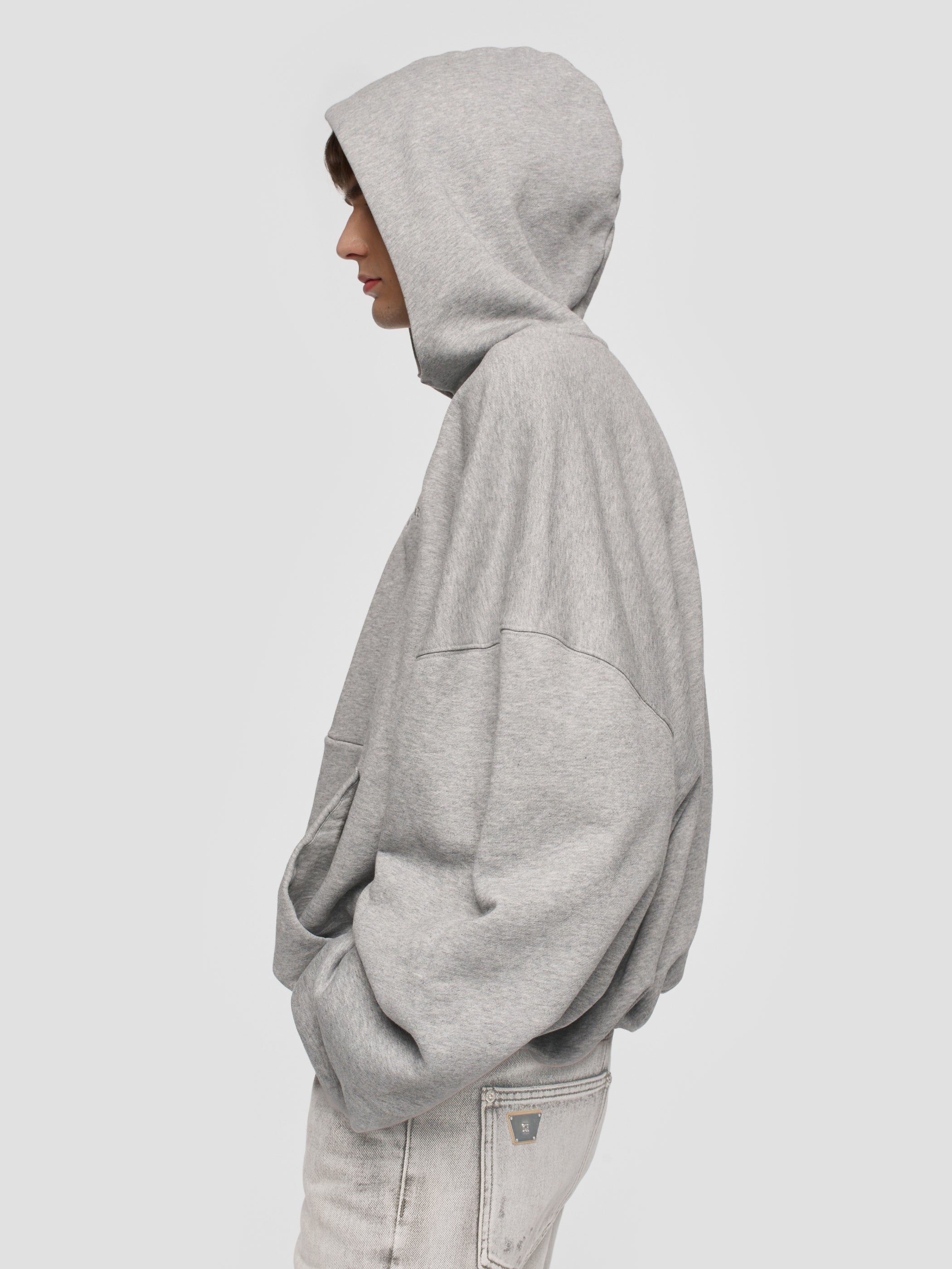 Inflated Heather Grey Hoodie Unisex