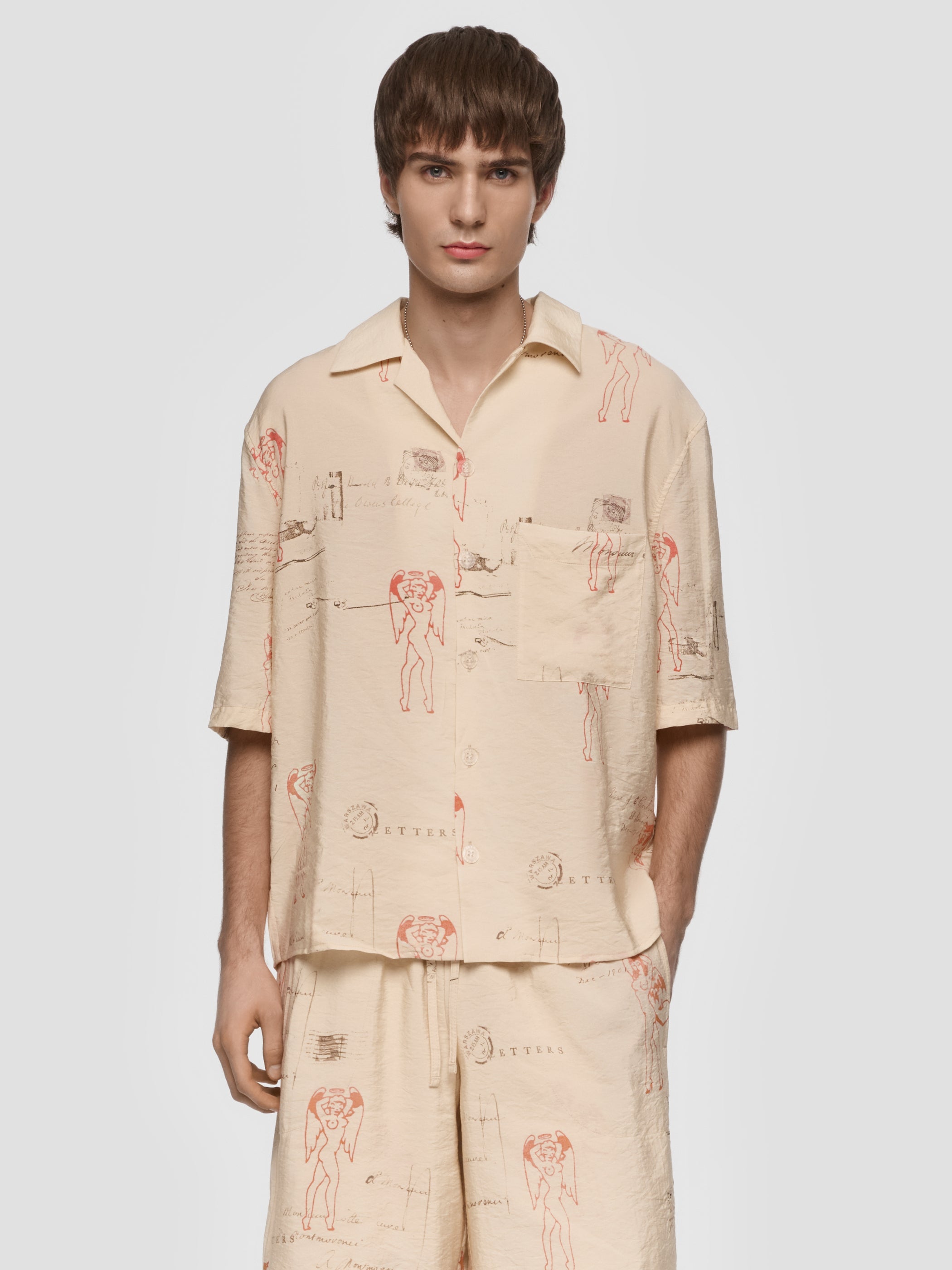 Devil&Angel Postcard Shirt Unisex