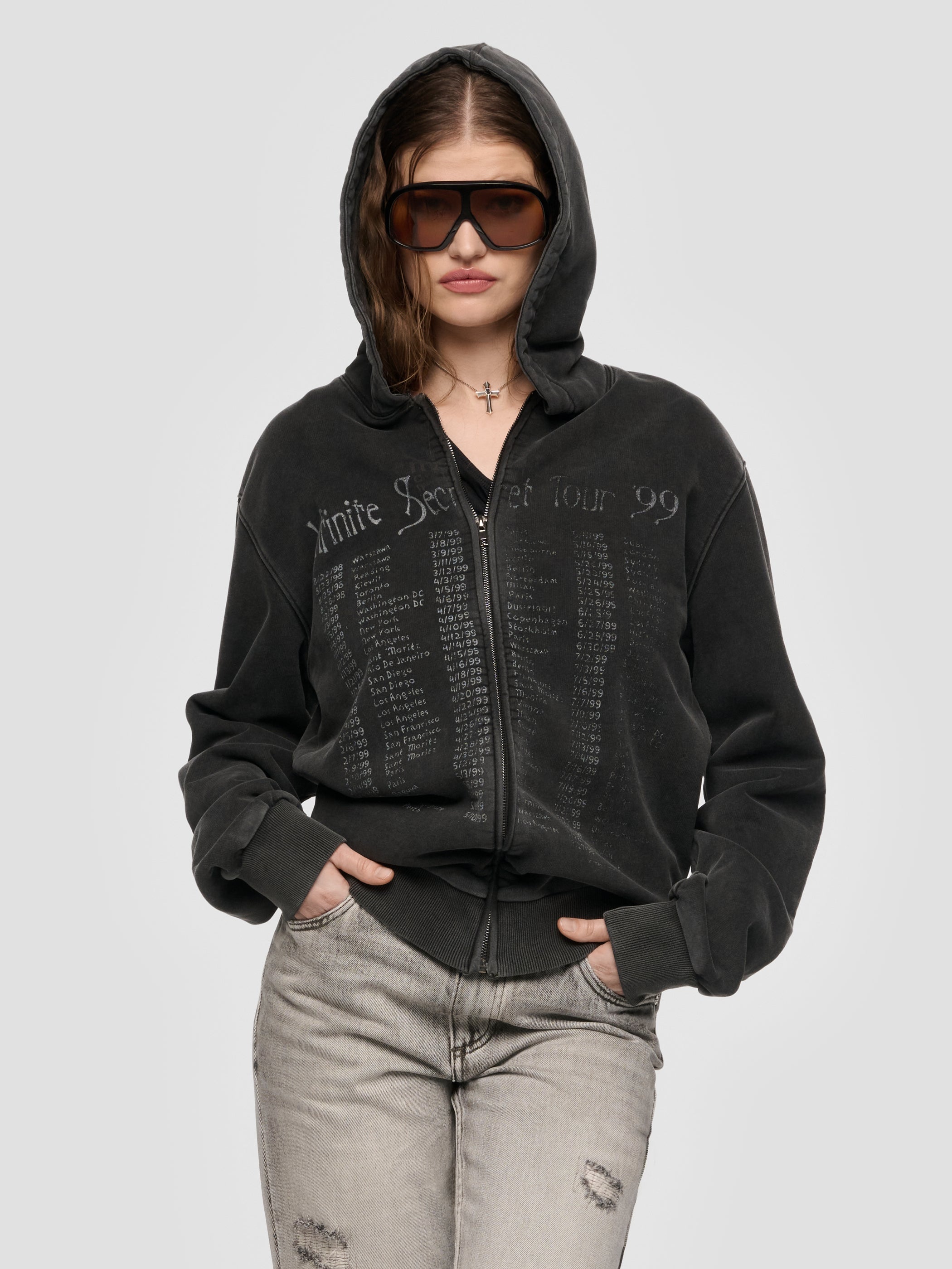 Tour 99 Zipped Hoodie Unisex