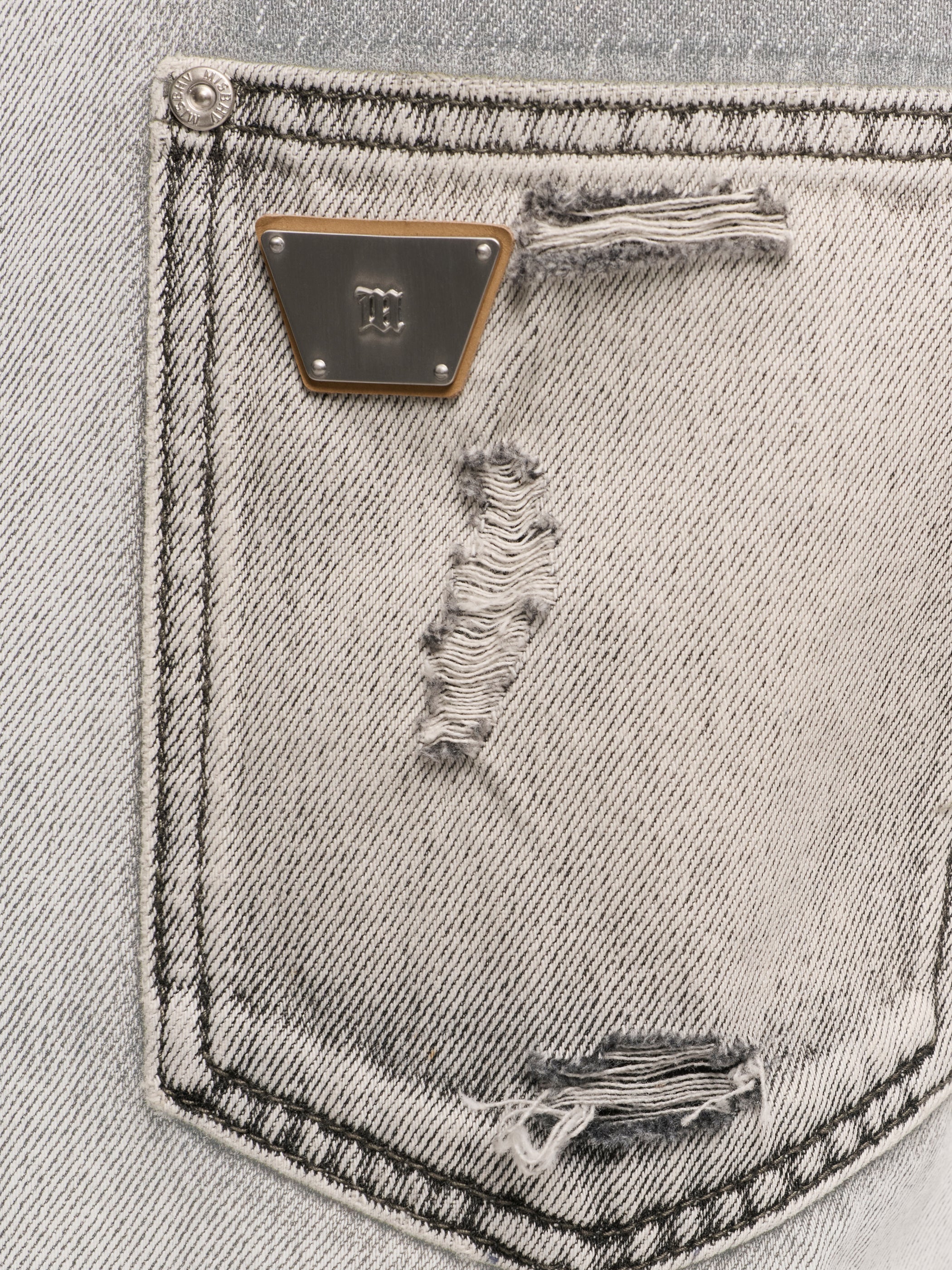 Charcoal Denim Shorts Unisex