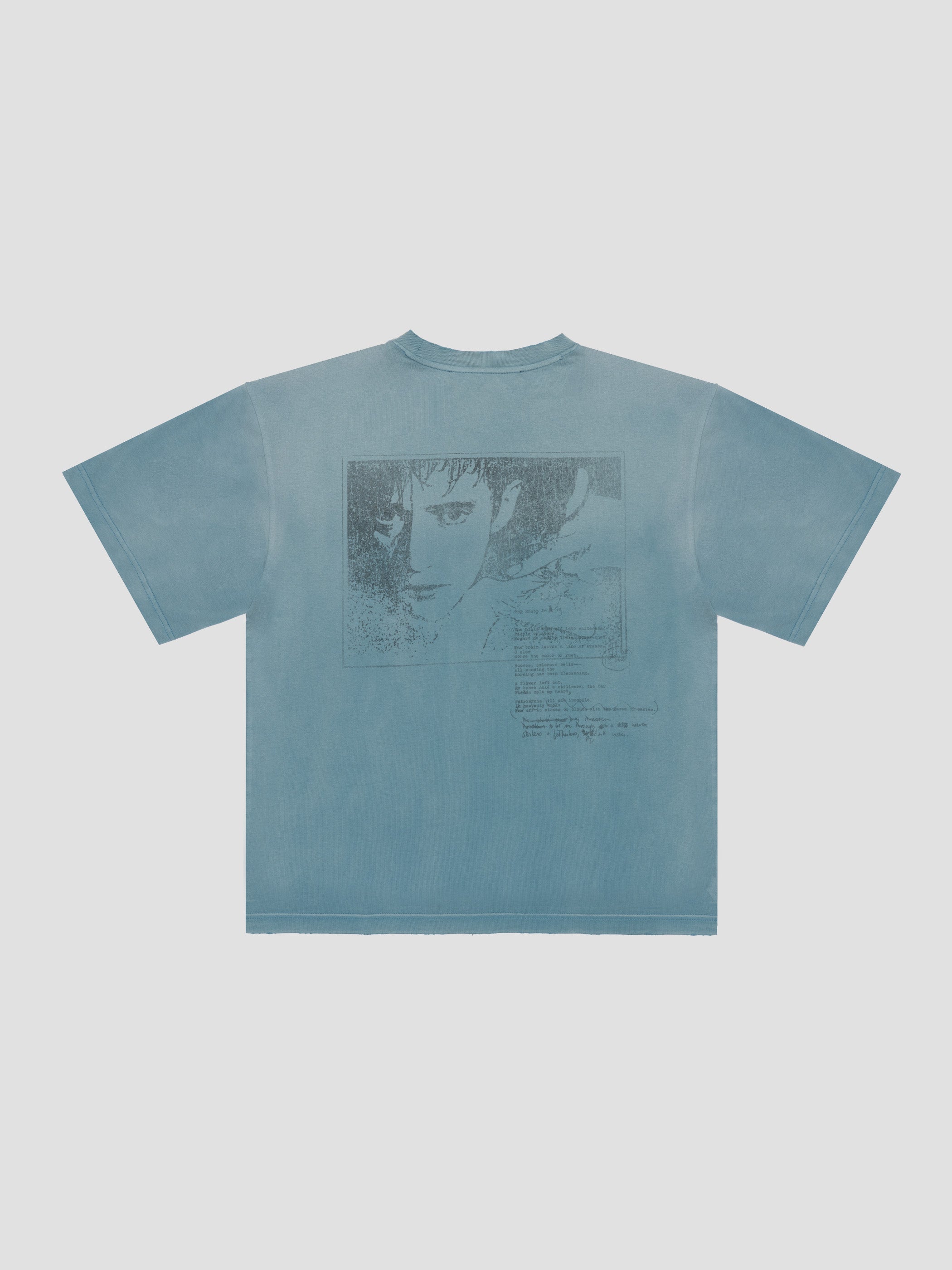 Hand Writing Teal T-Shirt Unisex