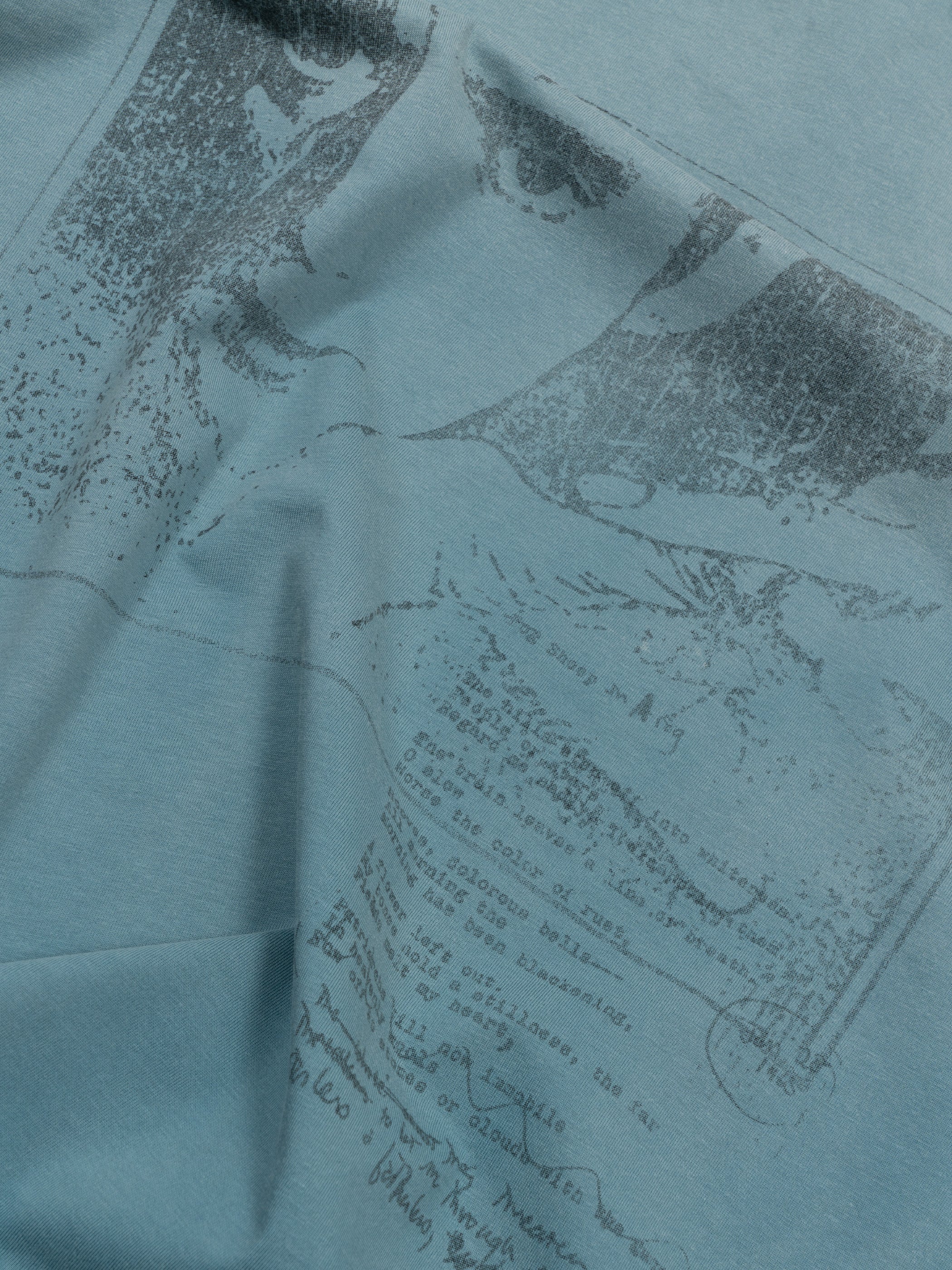 Hand Writing Teal T-Shirt Unisex