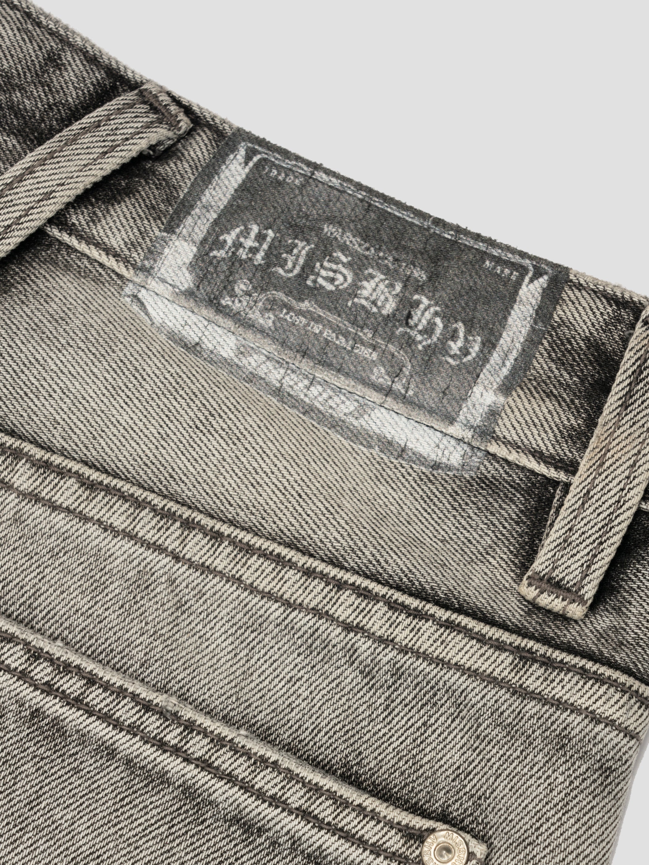 Charcoal Bootcut Denim Trousers