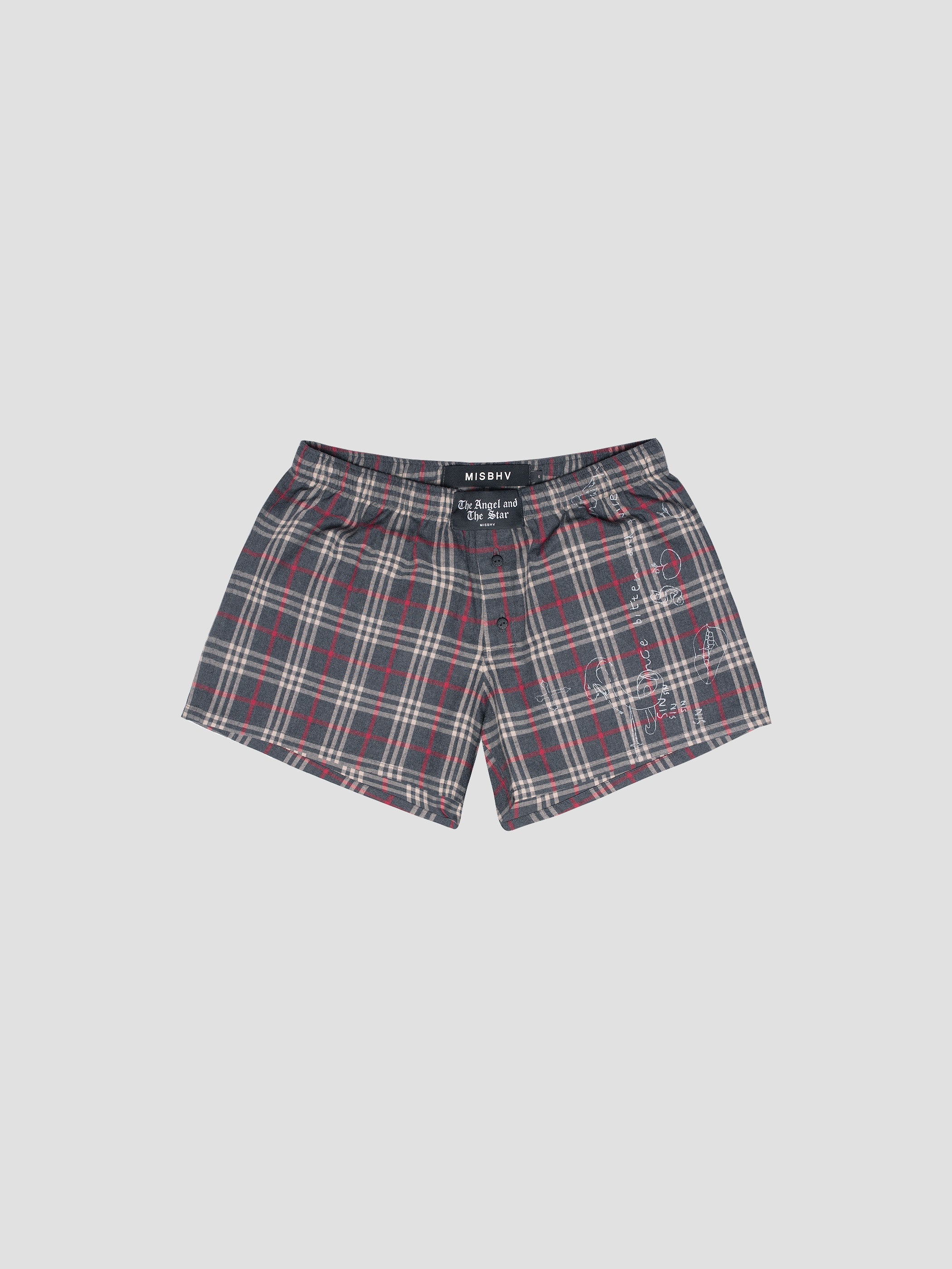 Checked Pyjama Shorts