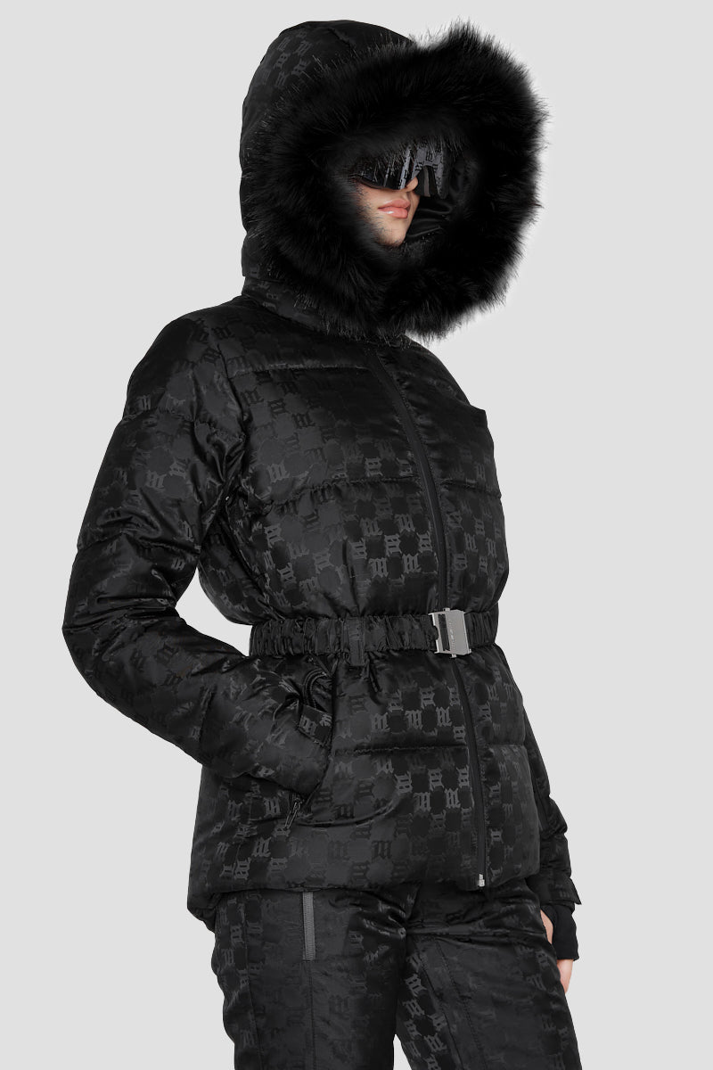 Nylon Monogram Ski Puffer