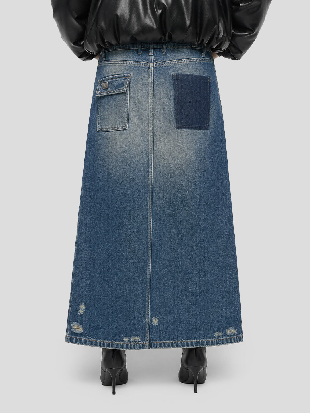 Pacific Wash Denim Skirt